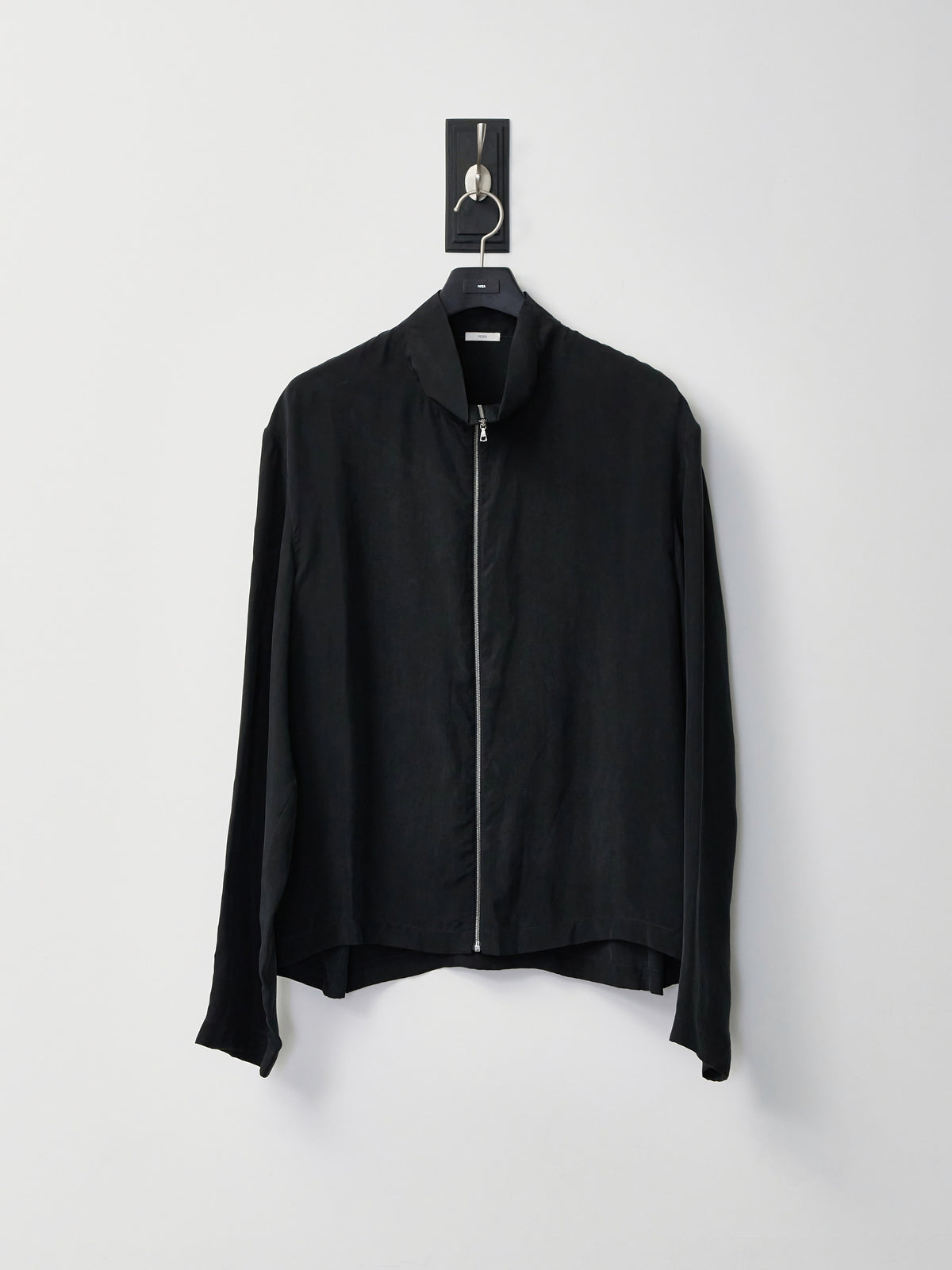 High Neck Zip Up (Black)