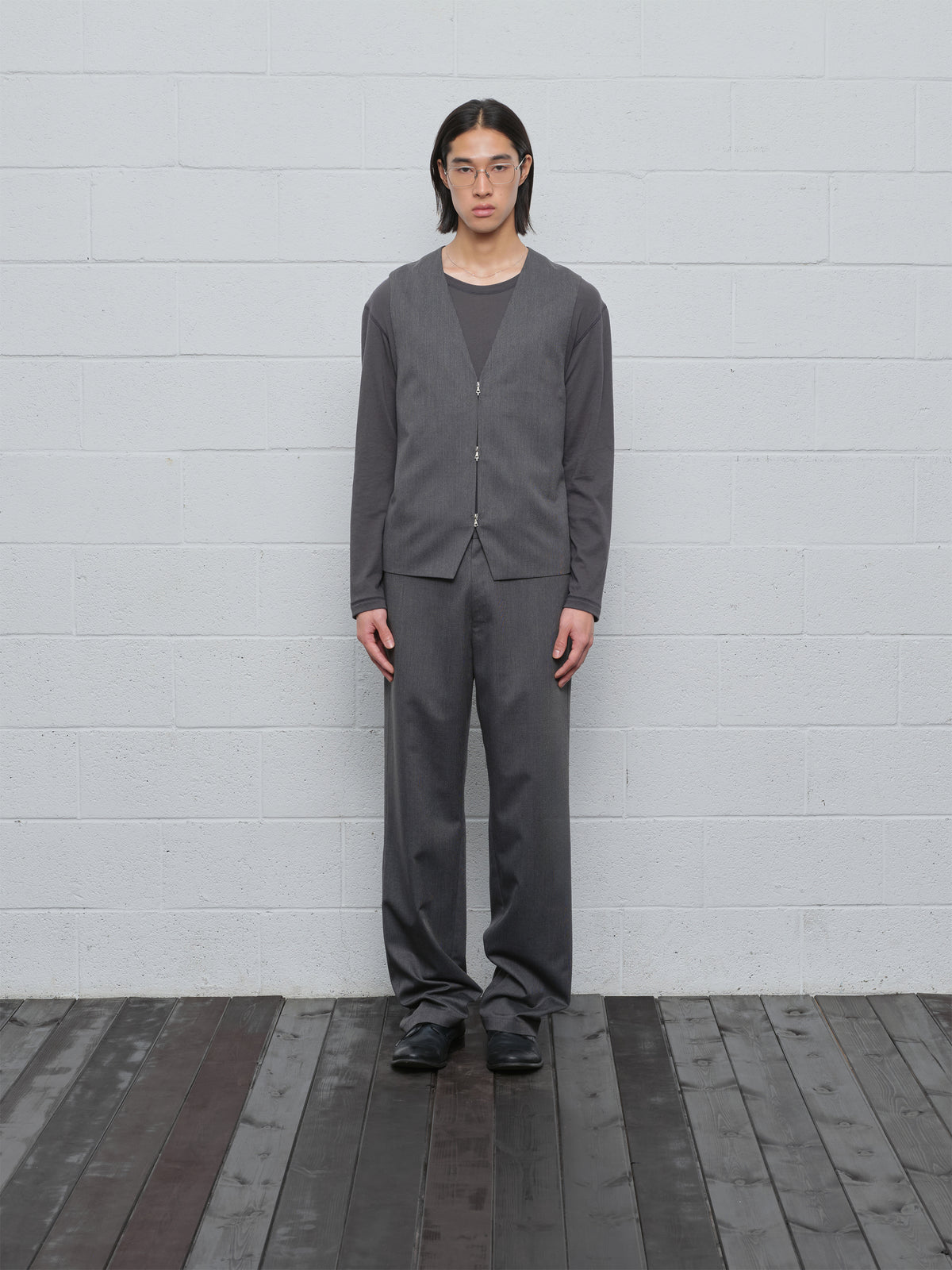 Neutral Vest (Black Check)
